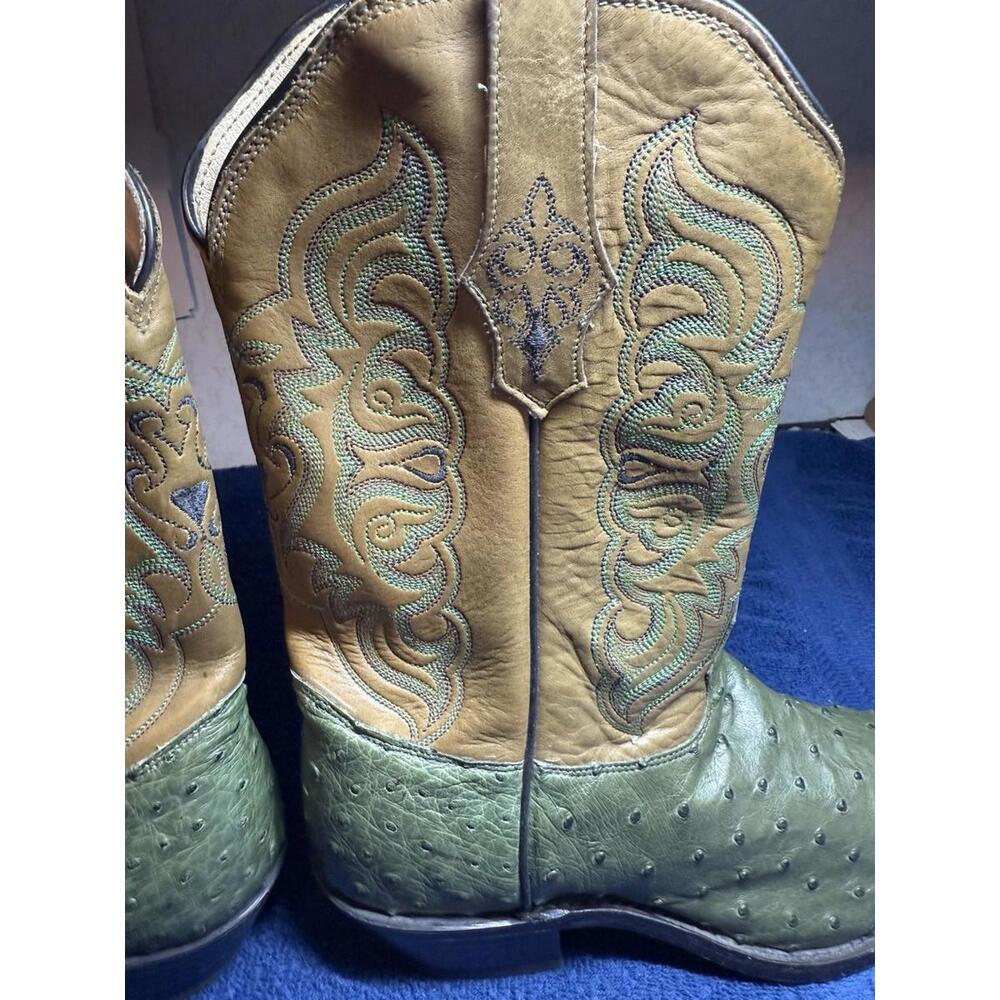 Women’s Tony Lama Cowboy Boots Sz 9B Style H2053L  Full Quill Handcrafted In USA - Picture 10 of 16